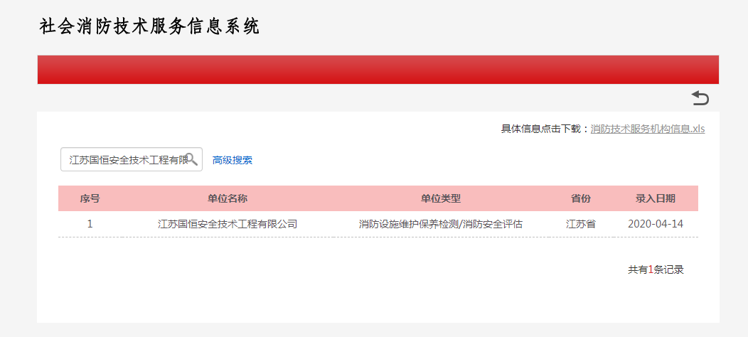 江蘇國(guó)恒安全技術(shù)工程有限公司消防設(shè)施維護(hù)保養(yǎng)檢測(cè)/消防安全評(píng)估資格