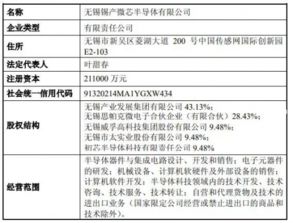 錫產微芯喜獲營業執照，法人代表引領技術服務與轉讓新篇章